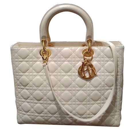 lady dior blanca|Lady Dior leather bag.